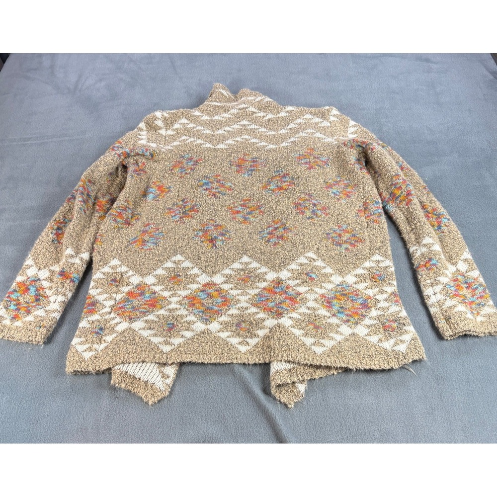 Love On A Hanger Womens Southwestern Open Front Cardigan Multicolor Tan Small - Picture 8 of 8